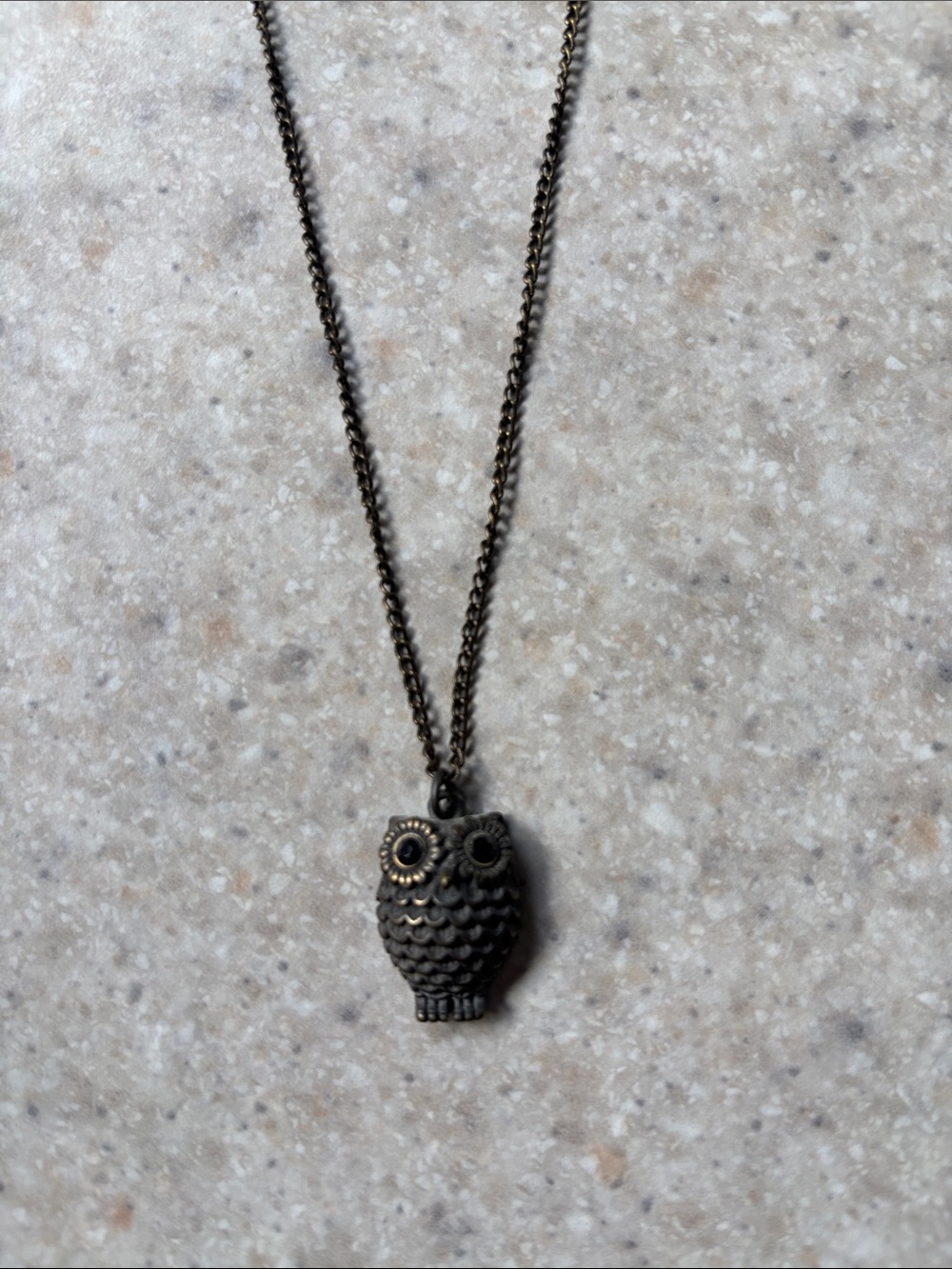 Vintage-Inspired Owl Pendant Necklace